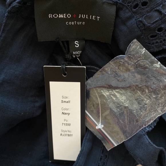 Romeo & Juliet Couture Eyelet Open Back Dress Sz S - Picture 8 of 10